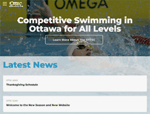Tablet Screenshot of ottawaswimclub.ca